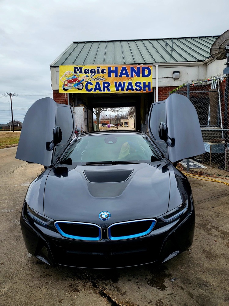 Magic Bubble Hand Car Wash showcase — BMW i8